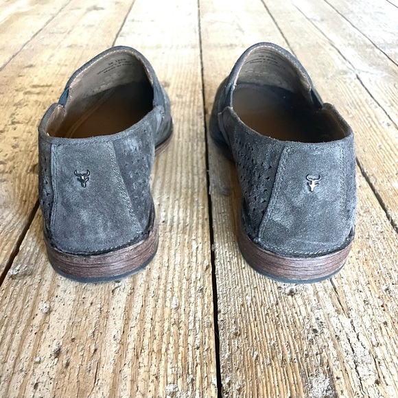 Trask Ali Taupe Suede Perforated Loafers 8.5 NWOT Quiet Luxury Neutral Flat - Picture 3 of 10